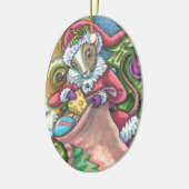 MAUSSANTA BRINGT GUTE KATZCHENCHRISTMAS, Niedlich Keramik Ornament (Links)