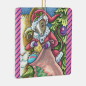 MAUSSANTA BRINGT GUTE KATZCHENCHRISTMAS, Niedlich Keramikornament (Rechts)