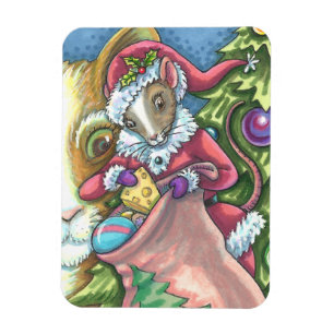 MAUSSANTA BRINGT GUTE KATZCHENCHRISTMAS, Niedlich Magnet