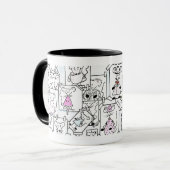 Mausskizzen Pastell Tasse (Vorderseite Links)