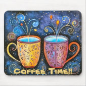 MAUSTASTE - Kaffeezeit!! Mousepad (Vorne)