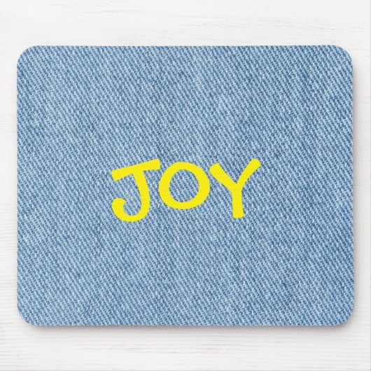 Maustaste mit individuellem Namen Jeans Design Mousepad (Vorne)