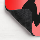 Mausteppich - Die Frau der roten Schmetterlinge Mousepad (Ecke)