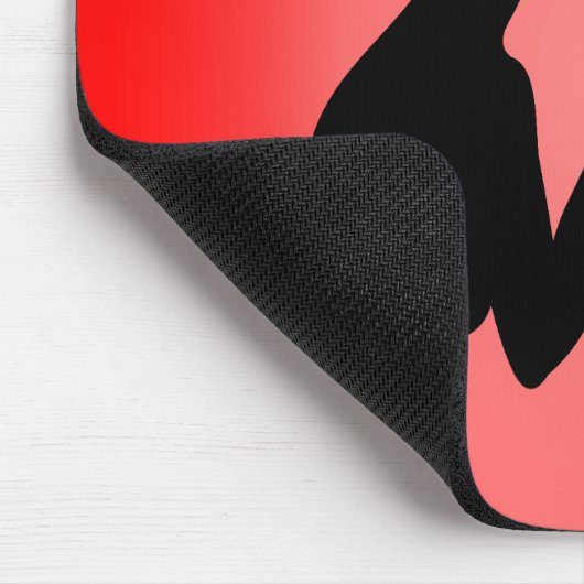 Mausteppich - Die Frau der roten Schmetterlinge Mousepad (Ecke)