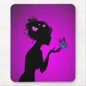 Mausteppich Lila-Schmetterling Mousepad (Vorne)