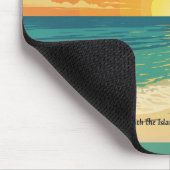 Mausteppich Vintage Saint-Martin Strand Flugzeug Mousepad (Ecke)