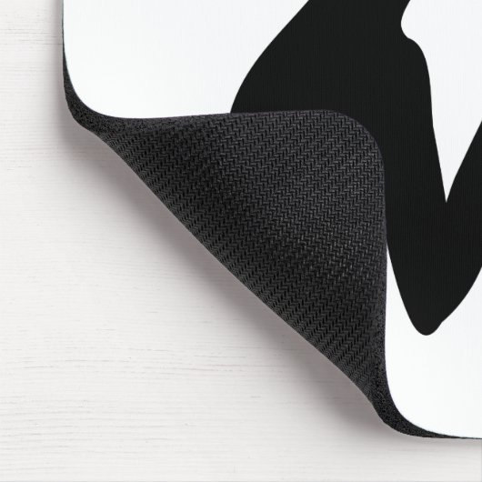 Mausteppich Weiße Schmetterlinge Mousepad (Ecke)