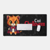 Mausteppich Wird ChaLLoWeen Minou Time Schreibtischunterlage (Tastatur & Maus)