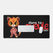 Mausteppich Wird Zombie Minou Schreibtischunterlage (Tastatur & Maus)