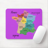 Mausteppiche "Französische Regionen" Mousepad (Mit Mouse)