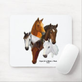 Mausunterlage, 5 Pferdeköpfe Mousepad (Mit Mouse)