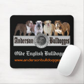 Mausunterlage Andersons Bulldogges Mousepad (Mit Mouse)