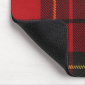 Mausunterlage Brodie roter moderner Tartan-Druck Mousepad (Ecke)