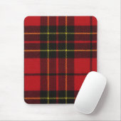 Mausunterlage Brodie roter moderner Tartan-Druck Mousepad (Mit Mouse)