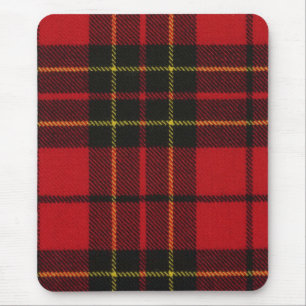 Mausunterlage Brodie roter moderner Tartan-Druck Mousepad