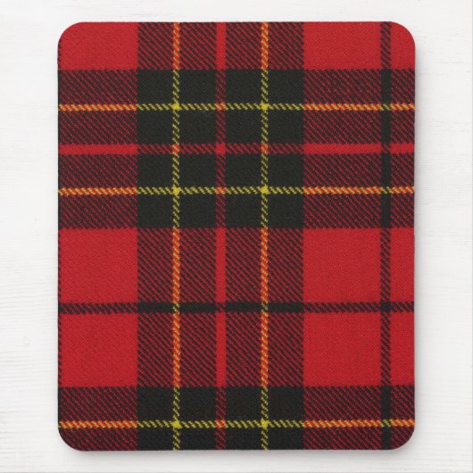 Mausunterlage Brodie roter moderner Tartan-Druck Mousepad (Vorne)