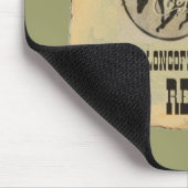 Mausunterlage "Cowgirl auf Kaffee" WOLLTE PLAKAT Mousepad (Ecke)