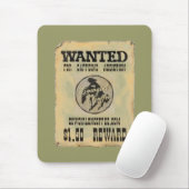 Mausunterlage "Cowgirl auf Kaffee" WOLLTE PLAKAT Mousepad (Mit Mouse)