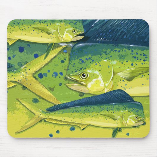 Mausunterlage des Dolphinfish (mahi mahi) Mousepad (Vorne)