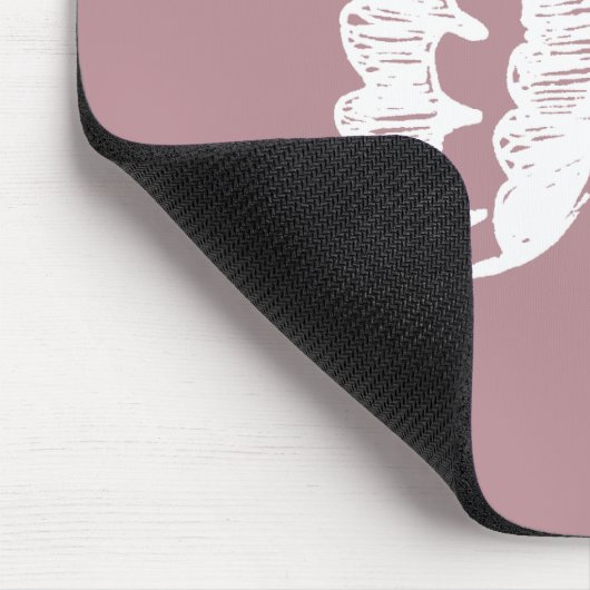 Mausunterlage-Engelsrosa Mousepad (Ecke)