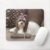 Mausunterlage für Havanese Hundeliebhaber: Mousepad (Mit Mouse)