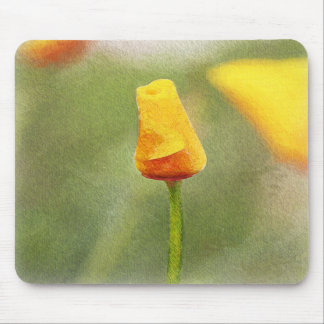 MAUSUNTERLAGE - gemalte Mohnblume Mousepad