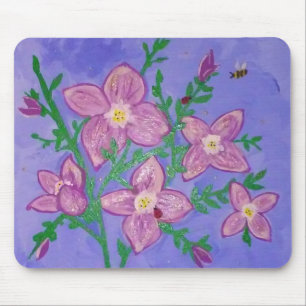 Mausunterlage, gemalter Entwurf "Morgen-Tau: " Mousepad