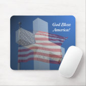 Mausunterlage, Gott segnen Amerika! Mousepad (Mit Mouse)