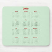 Mausunterlage-Kalender 2019 Mousepad (Vorne)