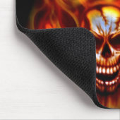 Mausunterlage - lodernder Schädel Mousepad (Ecke)