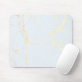 Mausunterlage - Marmorgoldblau Mousepad (Mit Mouse)