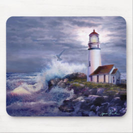 Mausunterlage-Meerblick mit Kap-Blanco-Leuchtturm Mousepad