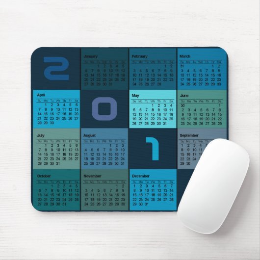 Mausunterlage mit 2019 Kalendern Mousepad (Mit Mouse)