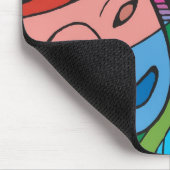 Mausunterlage mit den Theater-Masken Mousepad (Ecke)