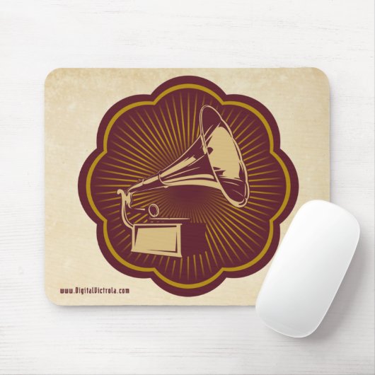 Mausunterlage mit Digital Victrola Mousepad (Mit Mouse)