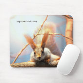 Mausunterlage mit Eichhörnchen Mousepad (Mit Mouse)