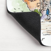 Mausunterlage mit einem Reise-Aroma Mousepad (Ecke)