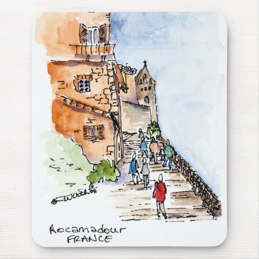 Mausunterlage mit einem Reise-Aroma Mousepad (Vorne)