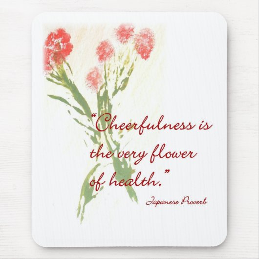 Mausunterlage mit japanischem Sprichwort Mousepad (Vorne)