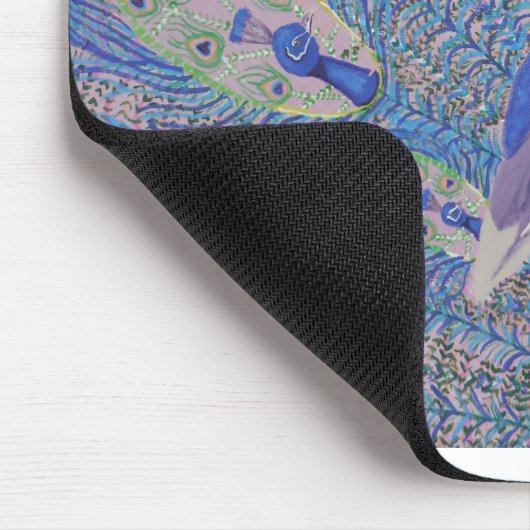 Mausunterlage mit Pfau Mousepad (Ecke)