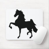Mausunterlage mit Saddlebred Silhouette Mousepad (Mit Mouse)