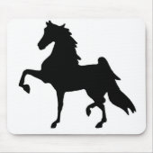 Mausunterlage mit Saddlebred Silhouette Mousepad (Vorne)