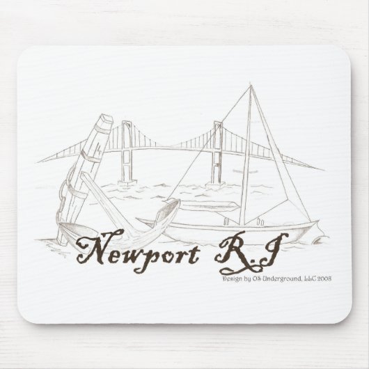 Mausunterlage Newports RI Mousepad (Vorne)