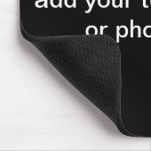 Mausunterlage-Schwarz-Hintergrund Mousepad (Ecke)