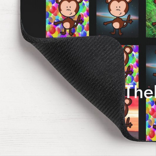 Mausunterlage-Schwarzes Mousepad (Ecke)