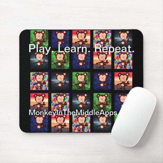 Mausunterlage-Schwarzes Mousepad (Mit Mouse)