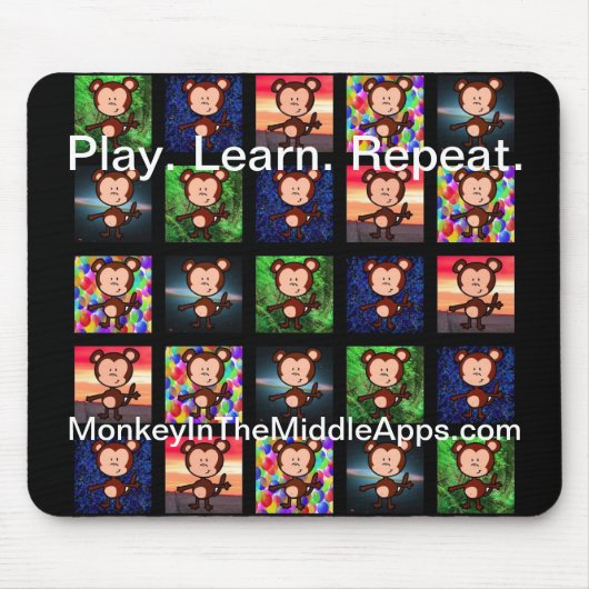 Mausunterlage-Schwarzes Mousepad (Vorne)