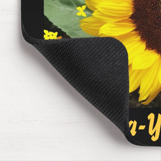 Mausunterlage, Sonnenblume, Ya-Ya Schwester Mousepad (Ecke)