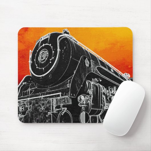 MAUSUNTERLAGE - Sonnenuntergang-Zug Mousepad (Mit Mouse)