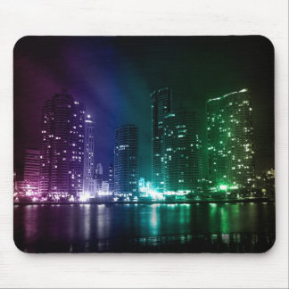 MAUSUNTERLAGE - * Stadt-Lichter nachts * Mousepad